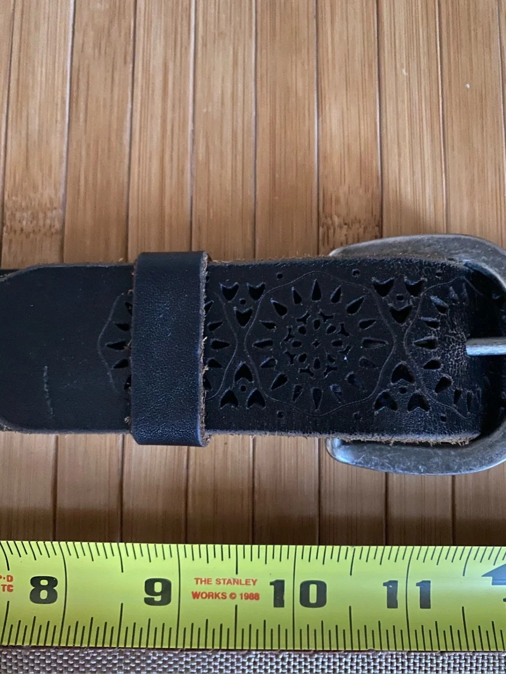 Lucky Brand Brown and Black Perforated Belts Medium